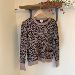 a new day Cheetah Print Fitted Sweater
